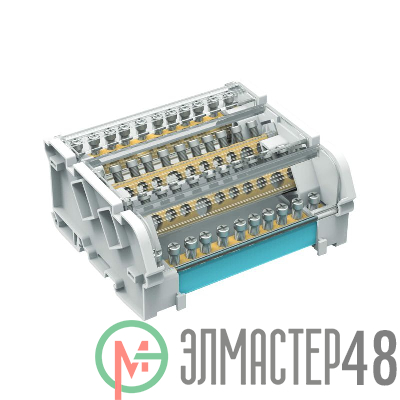 Блок распределительный 4p 7х6мм на DIN-рейку DKC BD125114