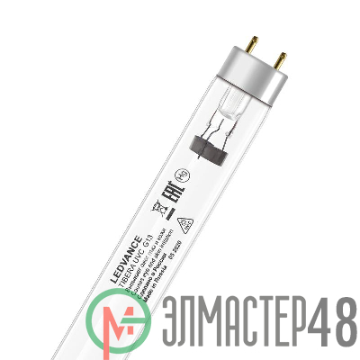 Лампа бактерицидная с УФ-С излучением TIBERA UVC T8 15W G13 LEDVANCE 4058075499201