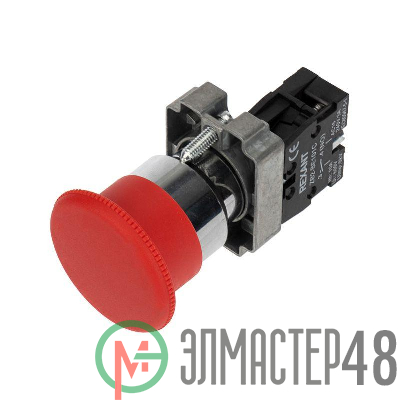 Кнопка грибовидная XB2-BS NC красн. Rexant 36-5543