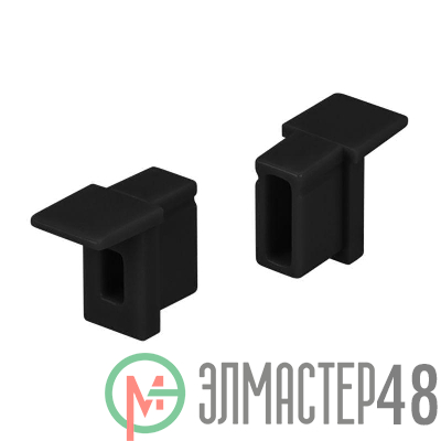 Заглушка SL-MINI-6-H9 BLACK c отверстием пластик (комплект) Arlight 044087