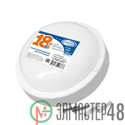 Светильник светодиодный ЖКХ ILED-SMD2835-СПП-18-1440-220-6.5-IP65-R IONICH 1471