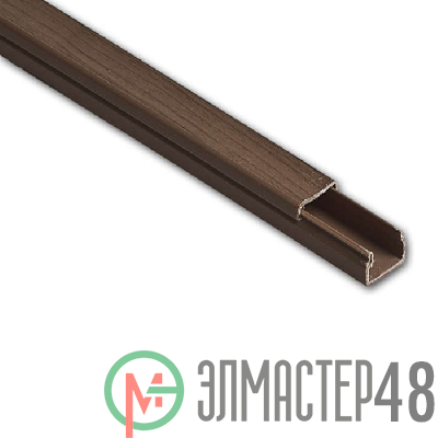 Кабель-канал 25х16 L2000 пластик дуб (темн. основа) Рувинил РКК-25х16-08М