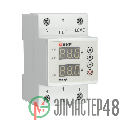 Реле напряжения и тока с дисплеем MRVA 32А PROxiмА EKF MRVA-32A