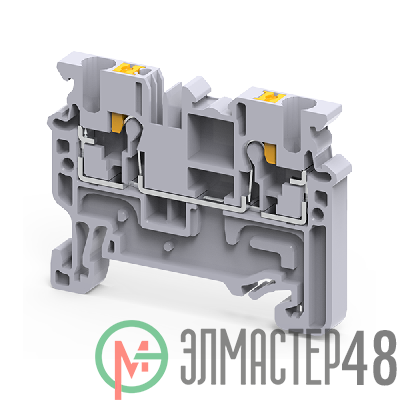 Клемма проходная push-in OptiClip CP-2.5-I-24А (0.2-2.5) сер. КЭАЗ 331838