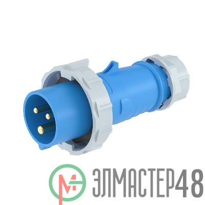 Вилка эл. каб. 16А 2P+E 230В IP67 DKC DIS2181633