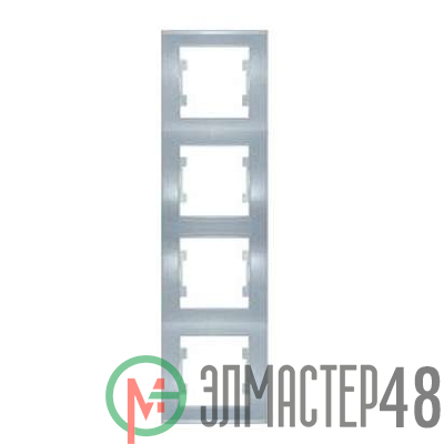 Рамка 4-м Бриллиант верт. серебр. UNIVersal 7949742