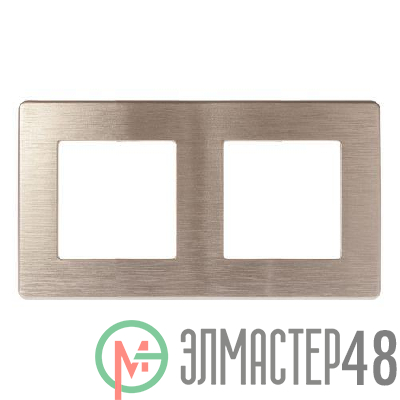 Рамка 2-м 12-5102-04 сатин шампань Эра Б0052512