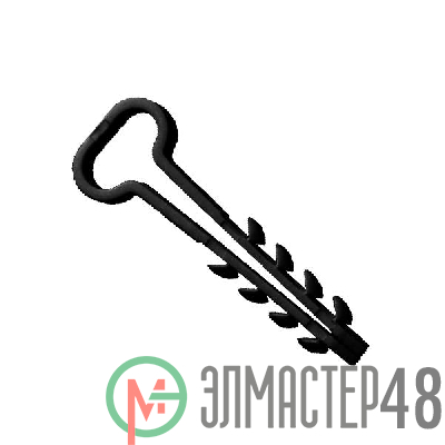 Дюбель-хомут для плоского кабеля 6-12мм черн. (уп.100шт) TOKOV ELECTRIC TKE-DH-6-12-PK-C05