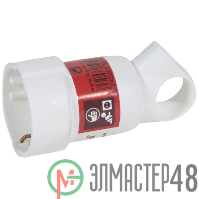 Розетка кабельная Helium 16А 2К+3 бел. с кольцом Leg 050191