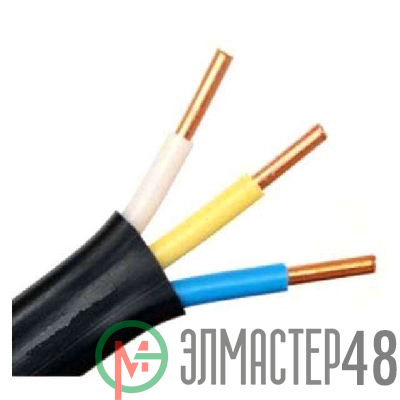 Кабель ВВГ-Пнг(А) 3х4 ОК (N PE) 0.66кВ (м) Энергокабель ЭК000023639