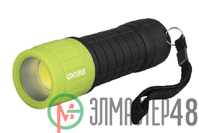 Фонарь ручной P4-L2W-gn 2Вт COB 120лм 7000К IP44 3хAAA (не в компл.) зел. ФАZА 5027220