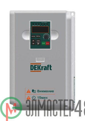 Преобразователь частоты DEKV060 5.5кВт 380В 3ф с торм. модулем SchE DEKV060G5R5T4B