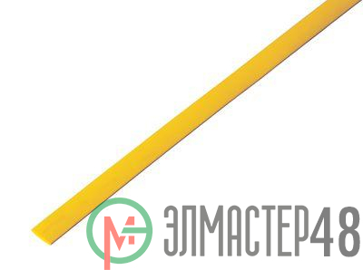 Трубка термоусадочная 5.0/2.5 1м жел. Rexant 20-5002