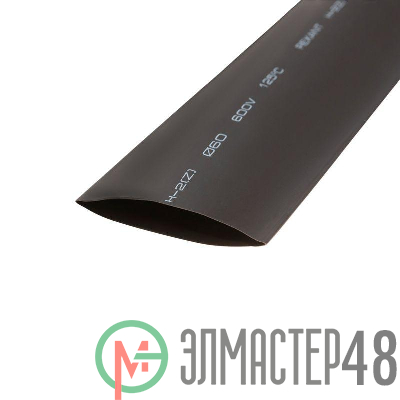 Трубка термоусадочная 60.0/30.0 1м черн. Rexant 25-0060