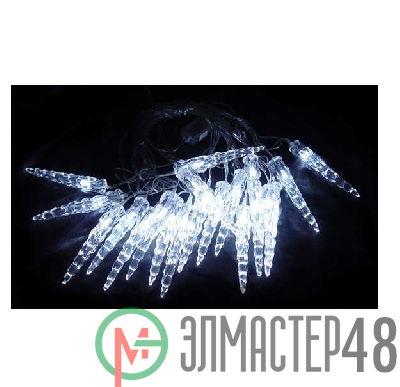 Гирлянда "Сосульки" ILD020W-AY/IC 20LED 5.6м бел. SHLights 4607144113229
