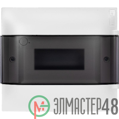 Щиток пластиковый встраиваемый Practibox S 1х8 дым. дверь Leg 134558