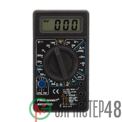 Мультиметр портативный M832(DT832) PROCONNECT 13-3012