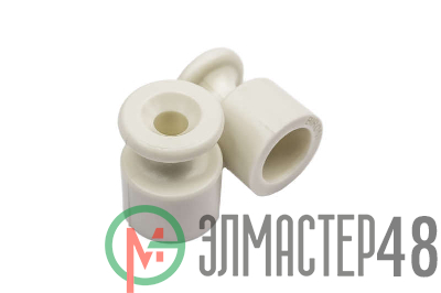 Изолятор для наружного монтажа пластик сл. кость (уп.100шт) Bironi B1-551-211