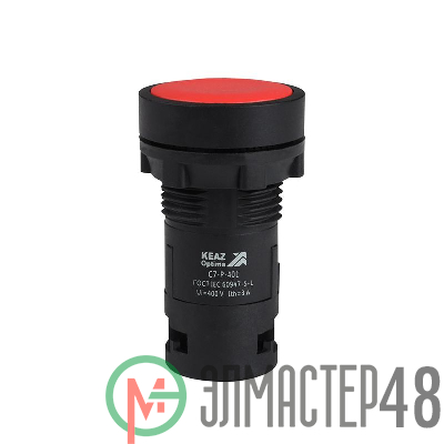 Кнопка OptiSignal Compact D22 С7-P-401 красн. 1НЗ XB7NA42 КЭАЗ 362027