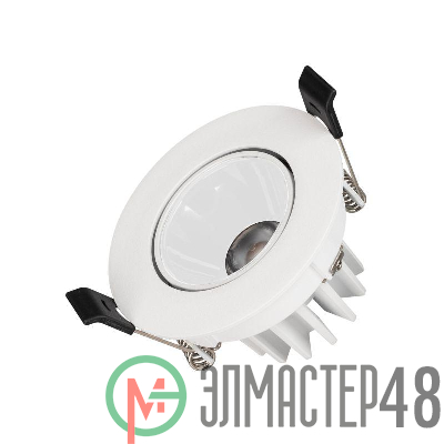 Светильник светодиодный MS-FORECAST-BUILT-TURN-R82-8W Day4000 WH-WH 32 deg IP20 230В металл Arlight 037186