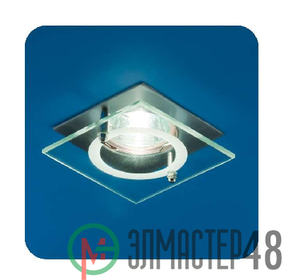Светильник Quartz 51 4 12 MR16 квадрат. с накладным стеклом матов. хром ИТАЛМАК IT8190
