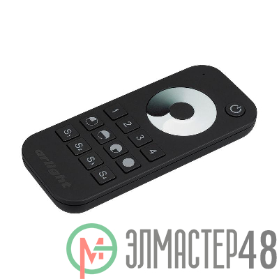 Пульт SMART-R24-DIM Black (4 зоны 2.4G) IP20 пластик Arlight 023475