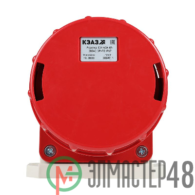Розетка 134 63А 6h 380AC 3P+PE IP67 для монтажа на поверхность КЭАЗ 241220