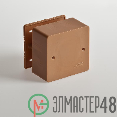 Коробка универсальная для кабель-каналов 85х85х45 корич. IP40 Рувинил 65015К