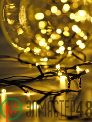 Гирлянда AC-G02-80Y 80LED 8.8м 8реж. 220В желт. ФАZА 5047693