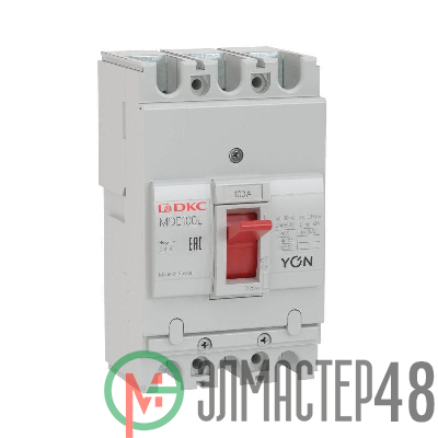Выключатель автоматический в литом корпусе YON MDE100L016 DKC MDE100L016
