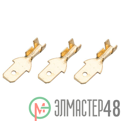 Клемма плоская (штекер-4.8мм) 1-1.5кв.мм (DJ616-4.8х0.5B) Rexant 08-0910