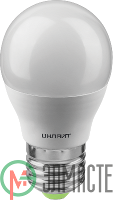 Лампа светодиодная 90 064 OLL-G45-12-230-4K-E27-FR ОНЛАЙТ 90064