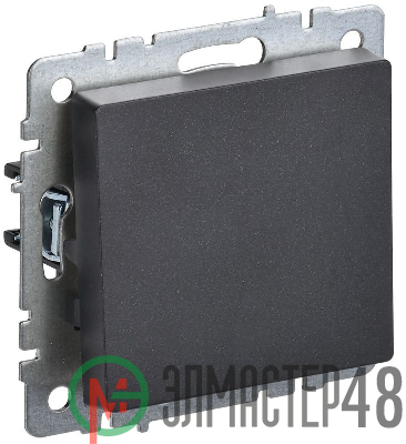 Выключатель 1-кл. СП BRITE ВС10-1-0-БрЧ 10А черн. IEK BR-V10-0-10-K02