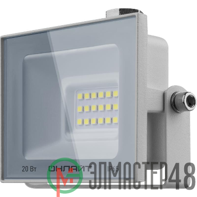 Прожектор светодиодный 90 132 OFL-20-4K-WH-IP65-LED 20Вт 4000К IP65 1600лм бел. ОНЛАЙТ 90132