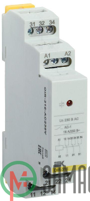 Реле промежуточное OIR 3 конт. (16А) 230В AC IEK OIR-316-AC230V