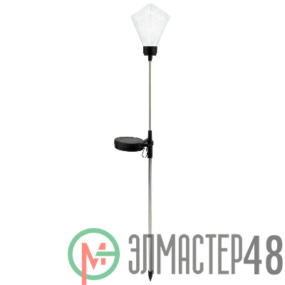 Светильник светодиодный Хрустальный Цветок RGB со встроен. аккумулятором солнечн. панелью на колышке Lamper 602-1001