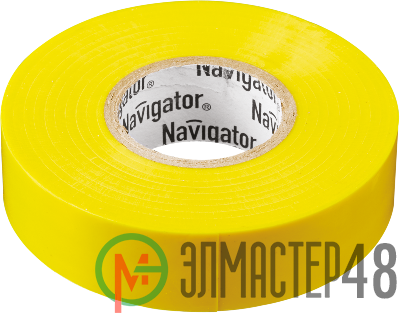 Изолента ПВХ 15мм (рул.20м) жел. NIT-B15-20/Y Navigator 71105