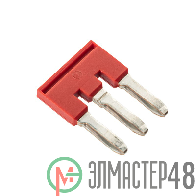 Перемычка вставная для клемм на 4кв.мм 3-х полюсная DKC SBF-3-6