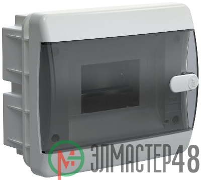Корпус пластиковый ЩРВ-П-6 IP41 черн. прозр. дверь UNION Compact IEK UIC-KP12-V-06-41-K01