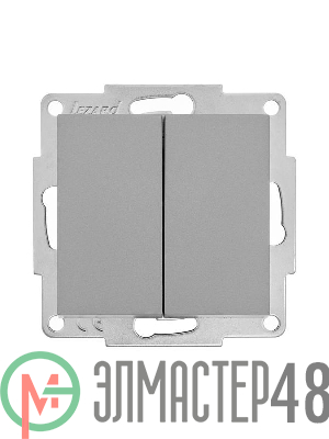 Механизм выключателя 2-кл. СП VESNA платина LEZARD 742-3588-101