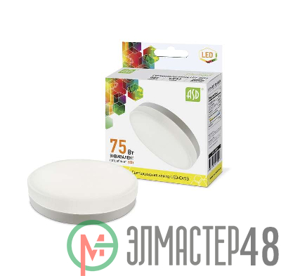 Лампа светодиодная LED-GX53-standard 8Вт таблетка 3000К тепл. бел. GX53 720лм 160-260В ASD 4690612005096