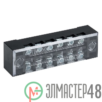 Терминал клеммный TB-1506 до 1.5кв.мм 15А 6 клеммных пар EKF tb-1506