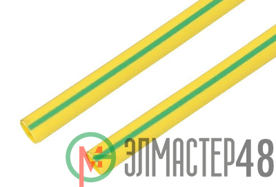 Трубка термоусадочная 35.0/17.5 1м желт./зел. Rexant 23-5008