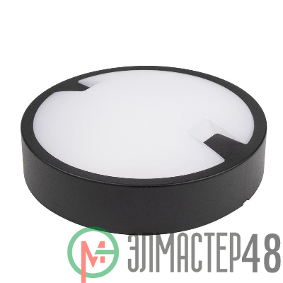 Светильник светодиодный "Банник" PBH-PC8-RA 12Вт 4000К BLACK IP65 ЖКХ пылевлагозащ. черн. JazzWay 5048454