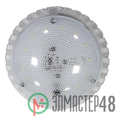 Светильник ЖКХ Сенсора LED ф133 7Вт 840лм 6500К IP50 с оптико-аккустическим датчиком (инд. упак.) Элетех 1030450337
