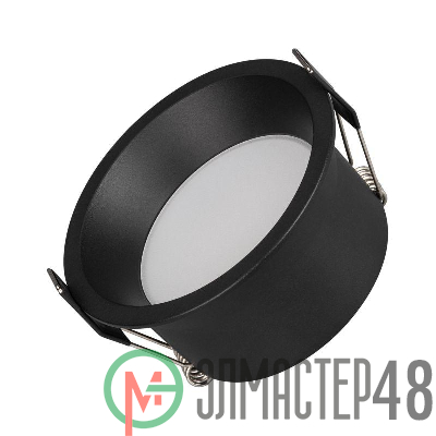 Светильник светодиодный MS-BREEZE-BUILT-R104-12W Warm3000 BK 85 deg IP20 230В металл Arlight 036621