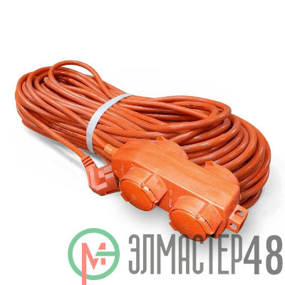 Удлинитель 4х30м с заземл. 16А IP44 У16-040 ПВС 3х1.5 розетки с защ. крышкой UNIVersal 9633862