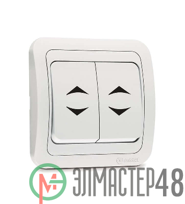 Выключатель проходной 2-кл. СП Mimoza 10А IP20 бел./бел. Makel 12026