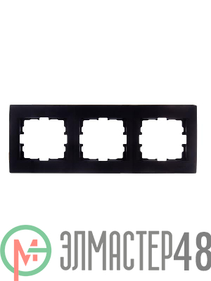 Рамка 3-м Karina горизонт. черн. бархат LEZARD 707-4200-148