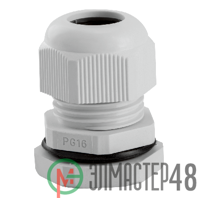 Сальник PG16 (Dпроводника 9-13мм) IP54 КЭАЗ 143108
